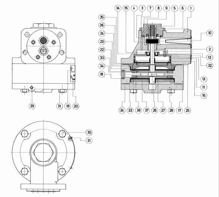 Druckübersetzer ohne Ventilträger D 1-01